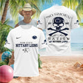 Penn State Nittany Lions College Football Skull No Shoes Nation T Shirt