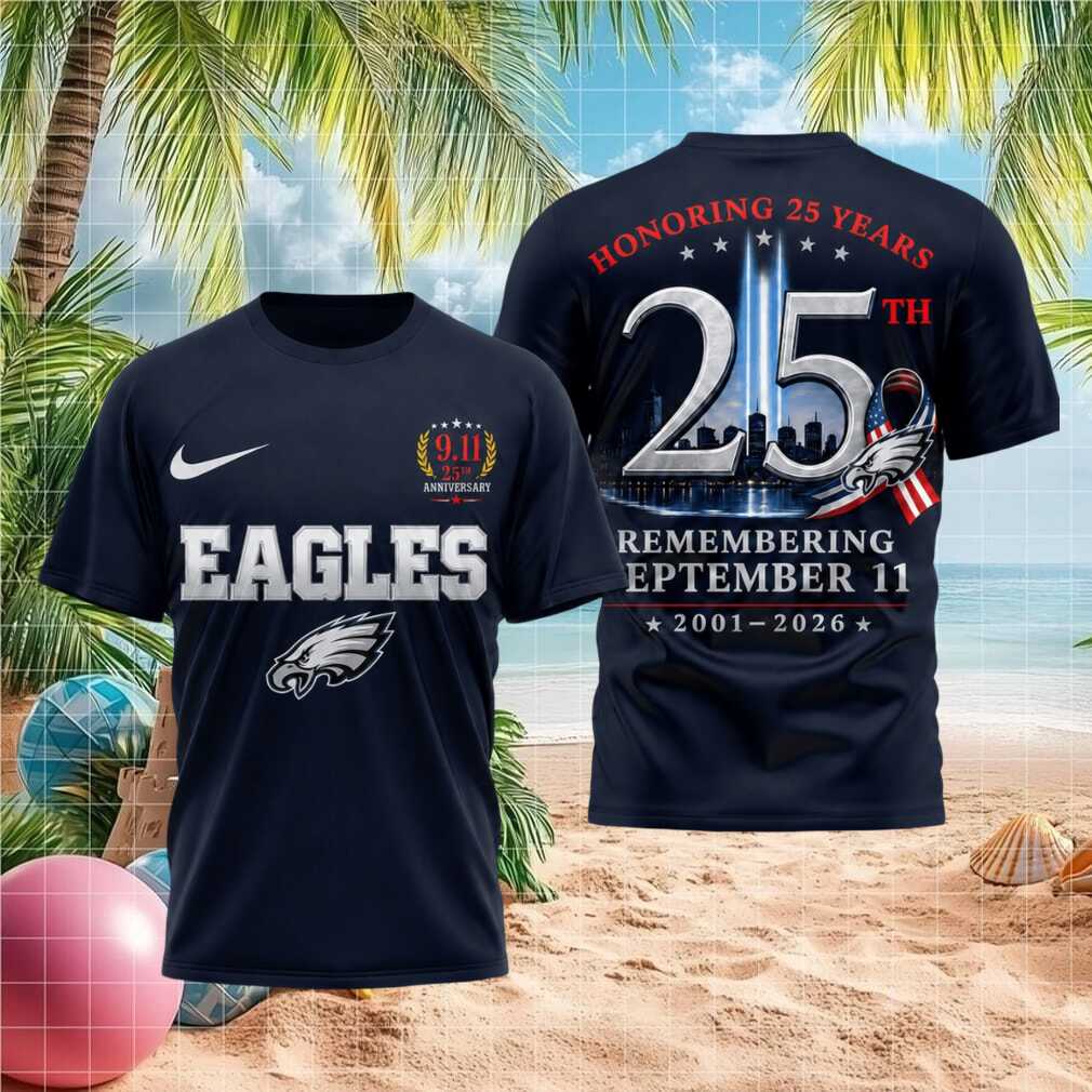 Philadelphia Eagles 911 25th Anniversary Remembrance Shirt