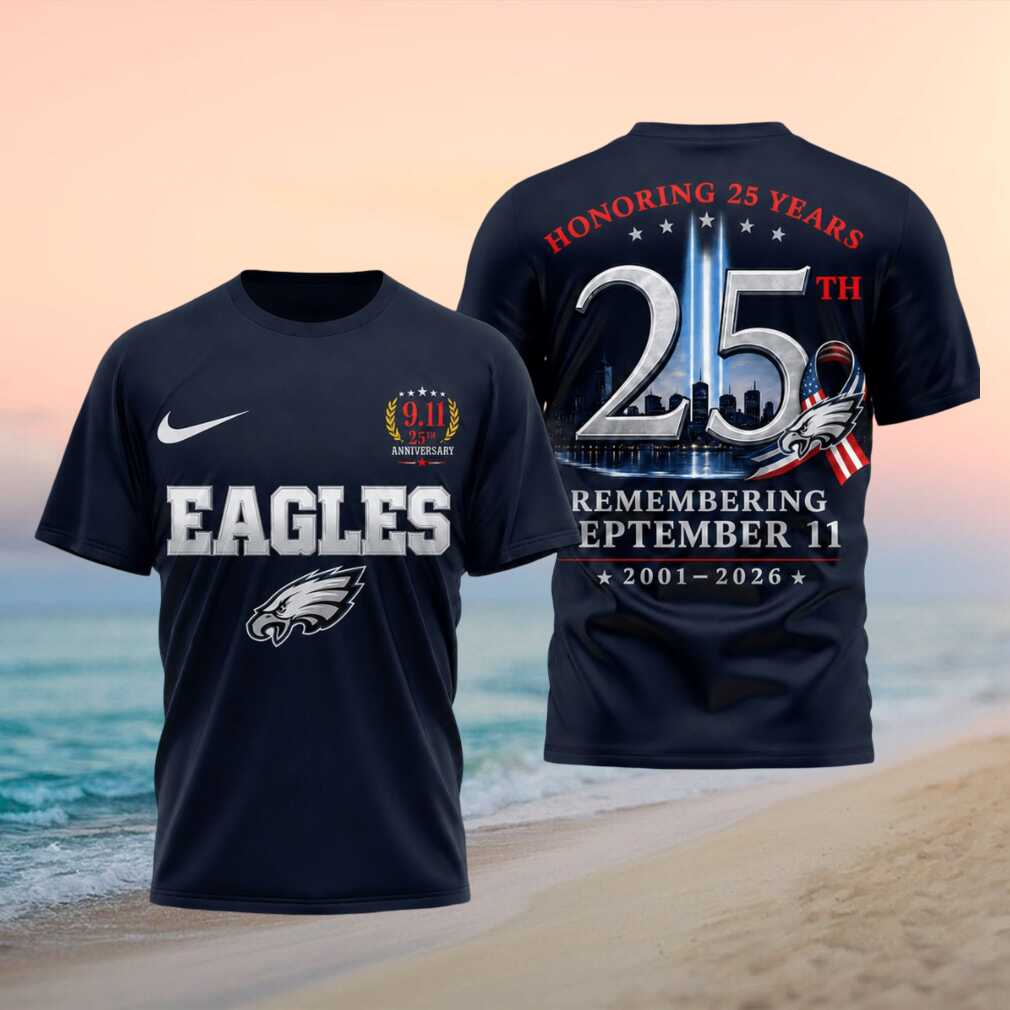 Philadelphia Eagles 911 25th Anniversary Remembrance Shirt