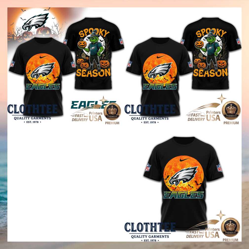 Philadelphia Eagles Grinch Spooky Season Halloween Shirt