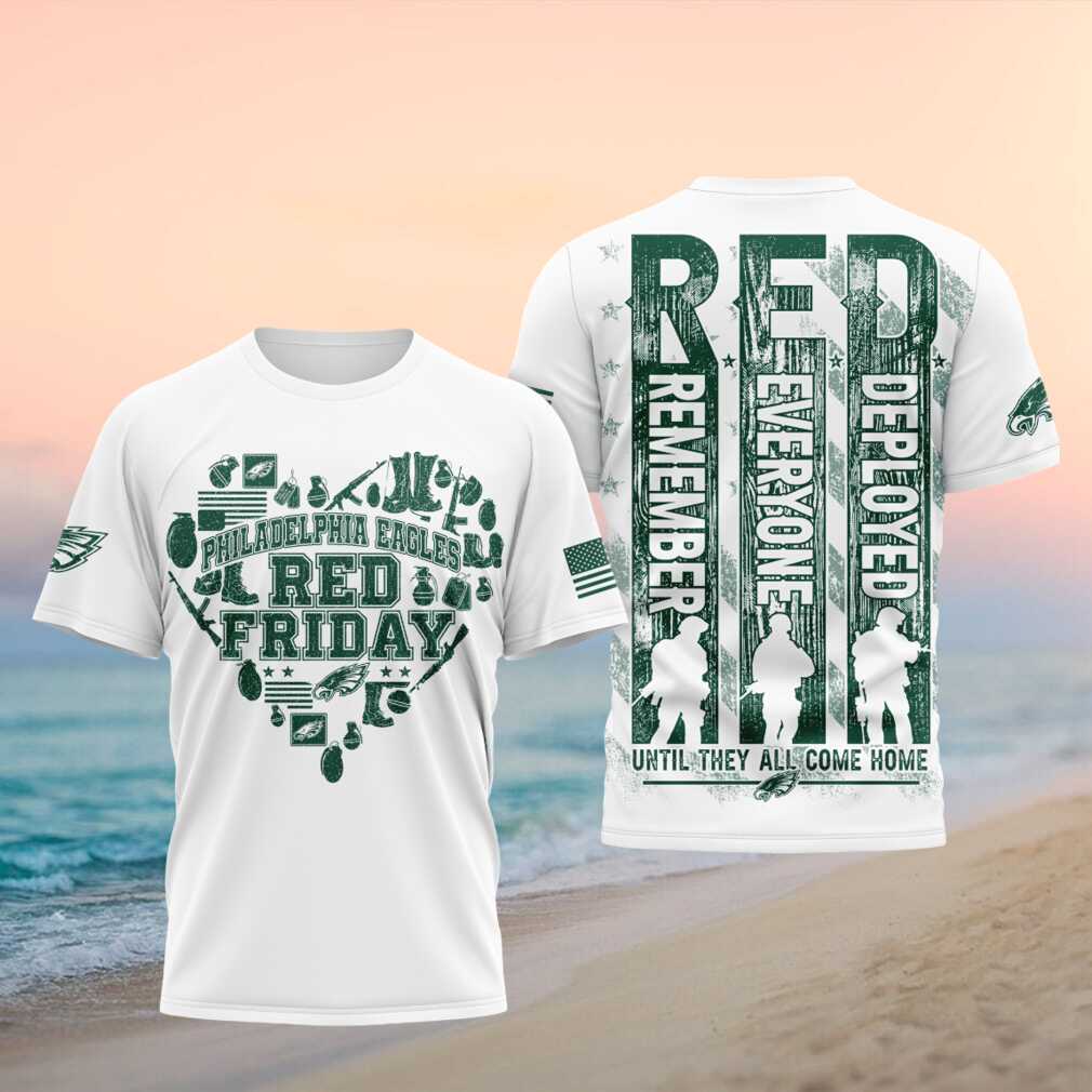 Philadelphia Eagles Red Friday Military Veteran Shirt
