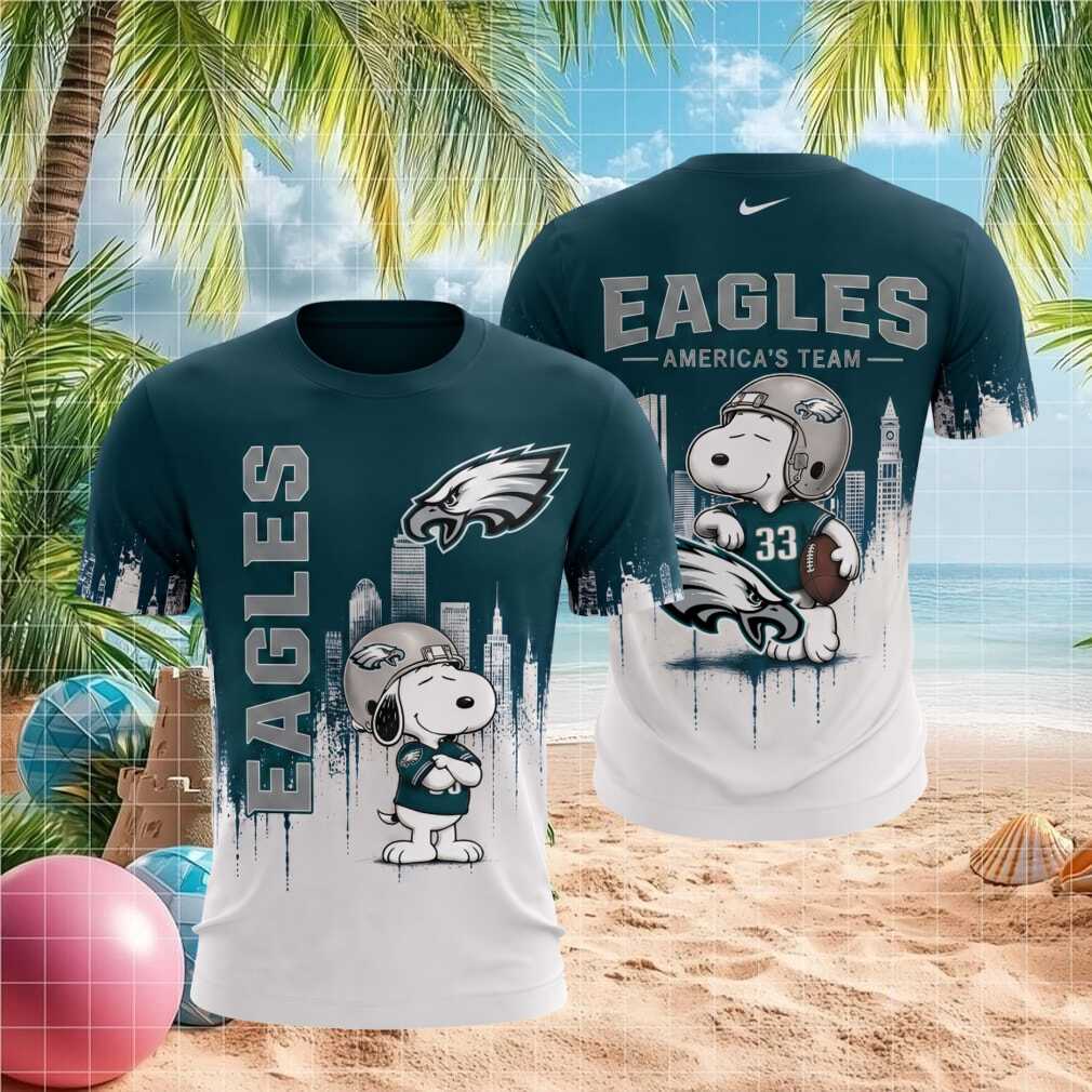 Philadelphia Eagles Snoopy Football Americas Team Shirt