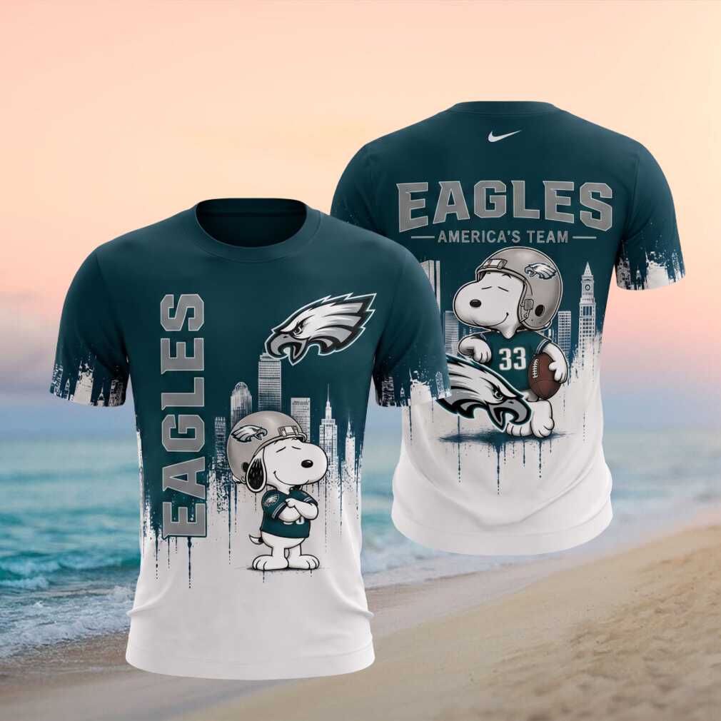 Philadelphia Eagles Snoopy Football Americas Team Shirt