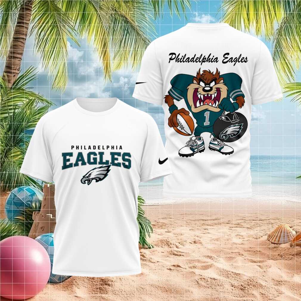 Philadelphia Eagles Taz Football Mascot T Shirt