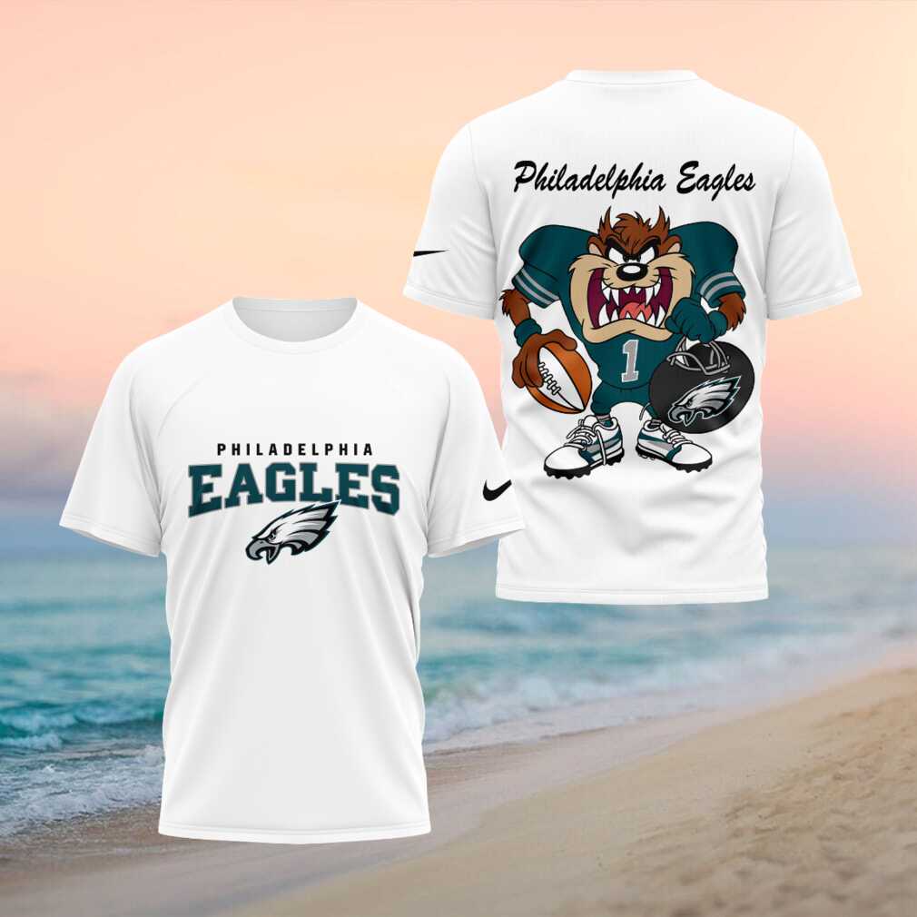 Philadelphia Eagles Taz Football Mascot T Shirt