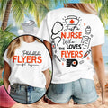 Philadelphia Flyers Nurse Medical Stethoscope Just A Nurse Shirt