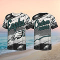 Philadelphia Football Team Personalized Fan Gear Custom Name Distressed Pattern Adult Men Women Shirt
