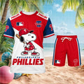 Philadelphia Phillies Snoopy Baseball Cartoon Sports Shirt