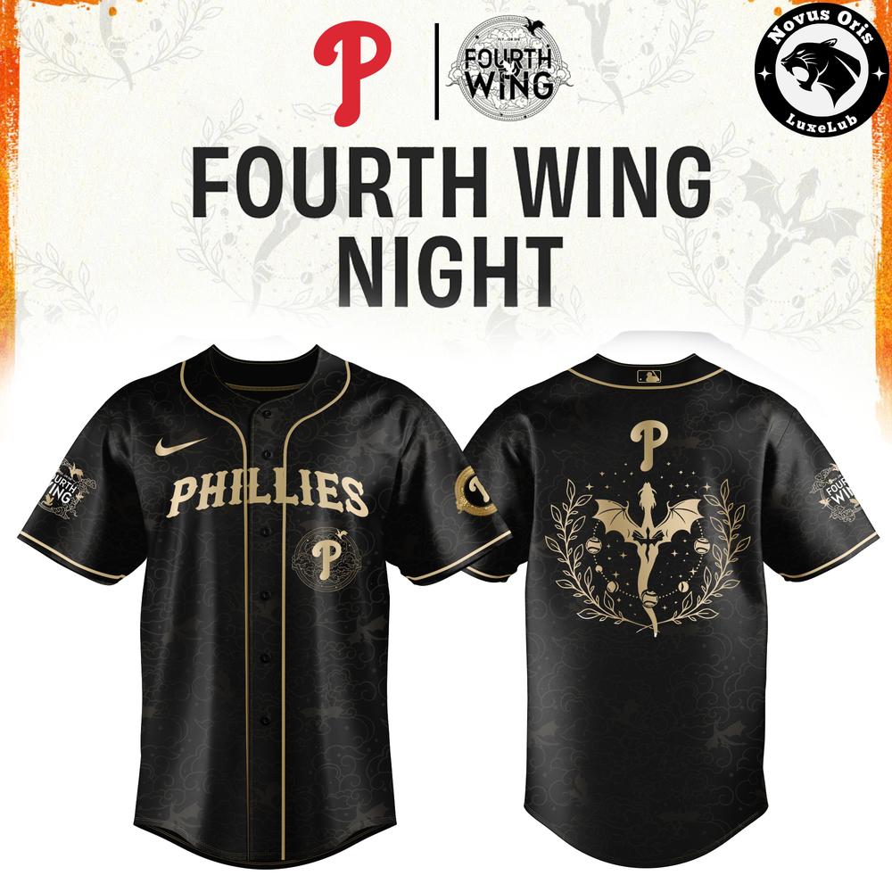 Philadelphia Phillies x Fourth Wing Night Limited Edition Baseball Jersey