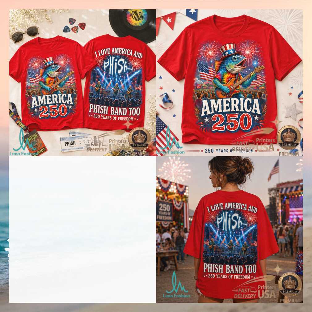 Phish Band America 250 Uncle Sam Fish Fireworks USA Tour Shirt - Limotees LLC