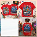 Phish Band America 250 Uncle Sam Fish Fireworks USA Tour Shirt - Limotees LLC