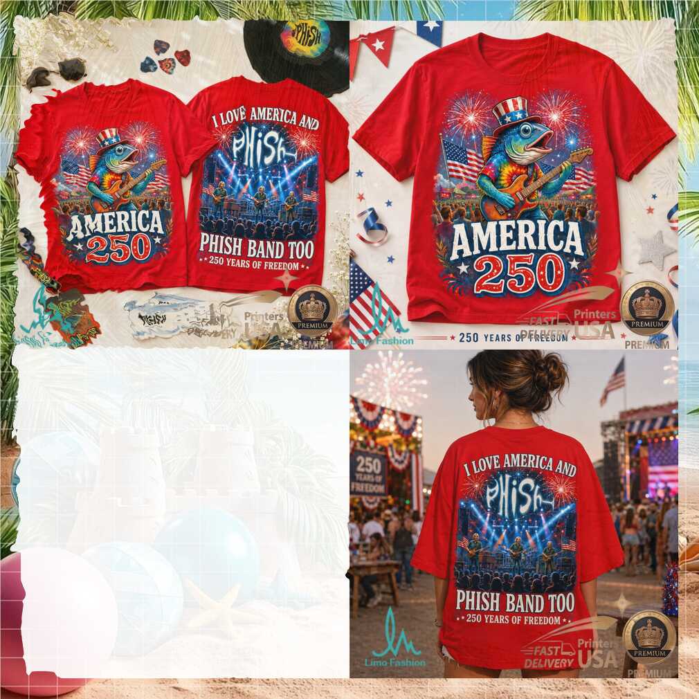 Phish Band America 250 Uncle Sam Fish Fireworks USA Tour Shirt - Limotees LLC