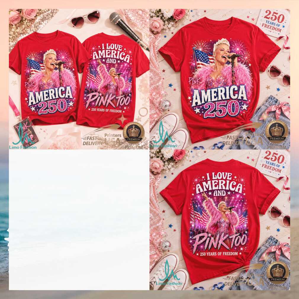 Pink Singer American 250 Years Of Freedom Concert Graphic Shirt
