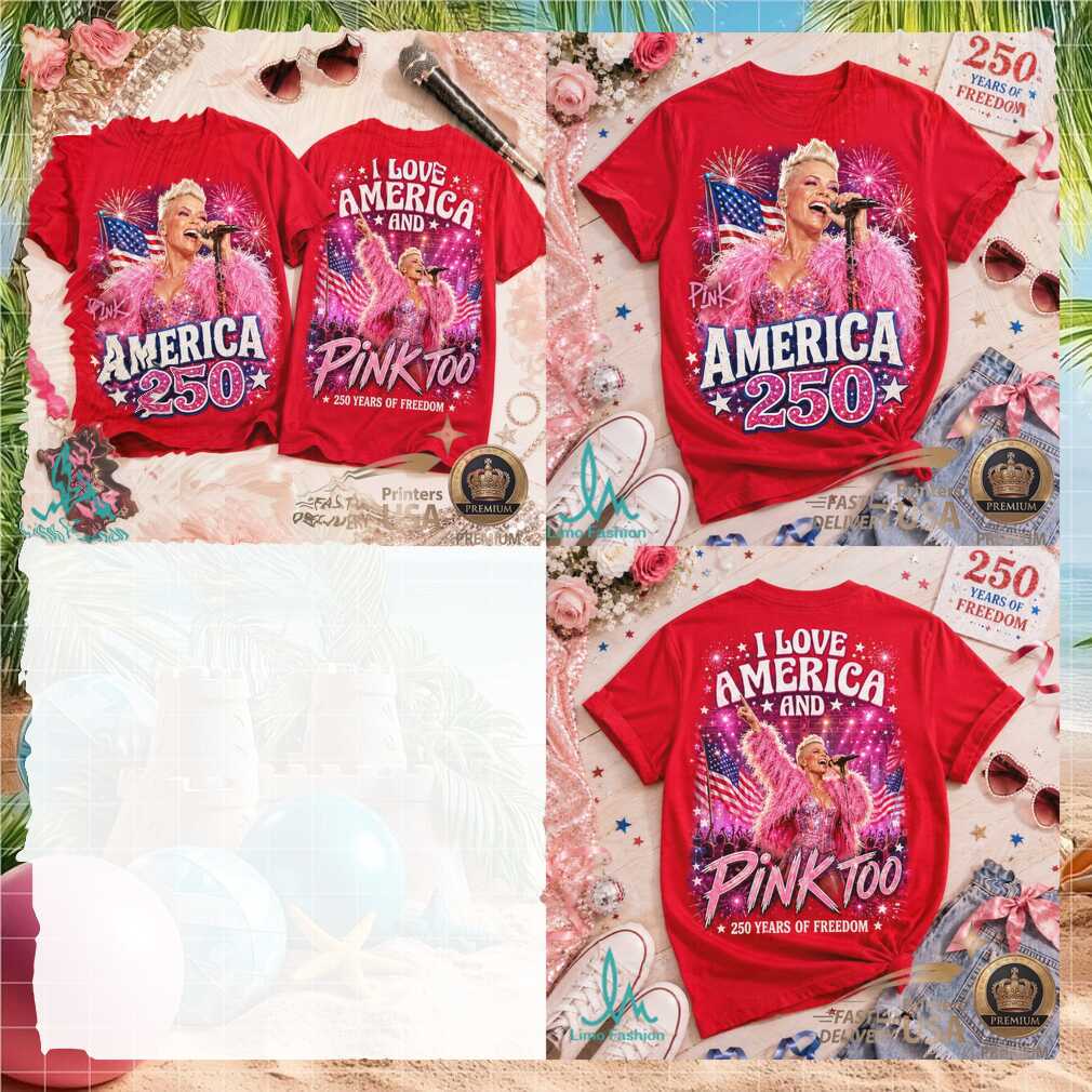 Pink Singer American 250 Years Of Freedom Concert Graphic Shirt