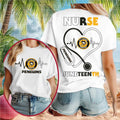 Pittsburgh Penguins Hockey Nurse Juneteenth 2026 Heart Stethoscope Shirt