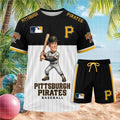 Pittsburgh Pirates Cartoon Character Baseball Shirt