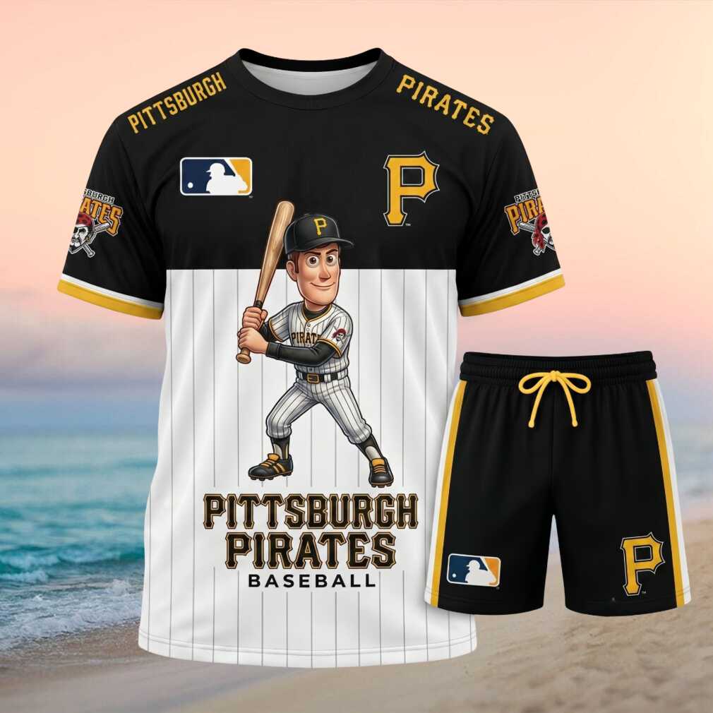 Pittsburgh Pirates Cartoon Character Baseball Shirt