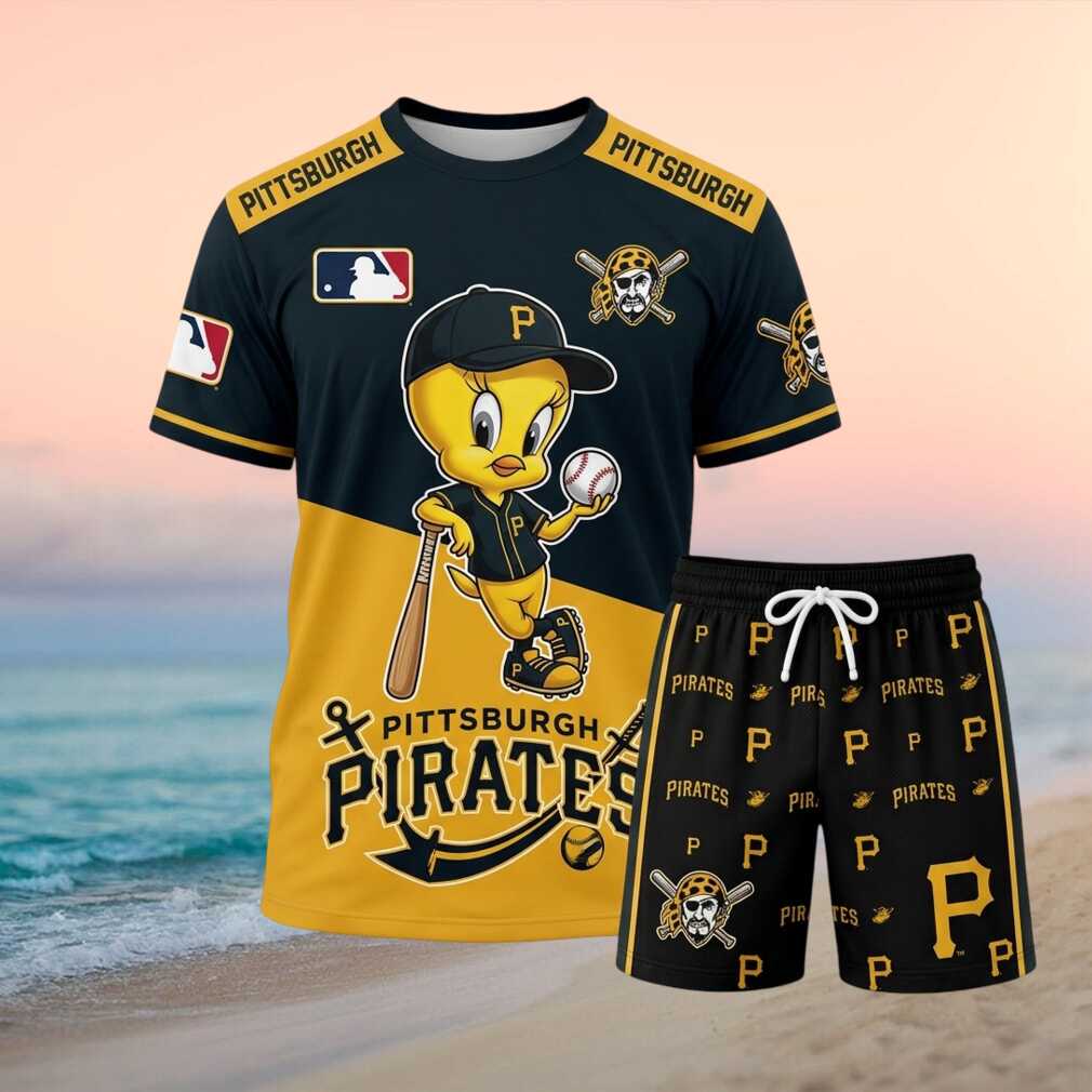 Pittsburgh Pirates Tweety Bird Baseball Outfit Shorts Shirt