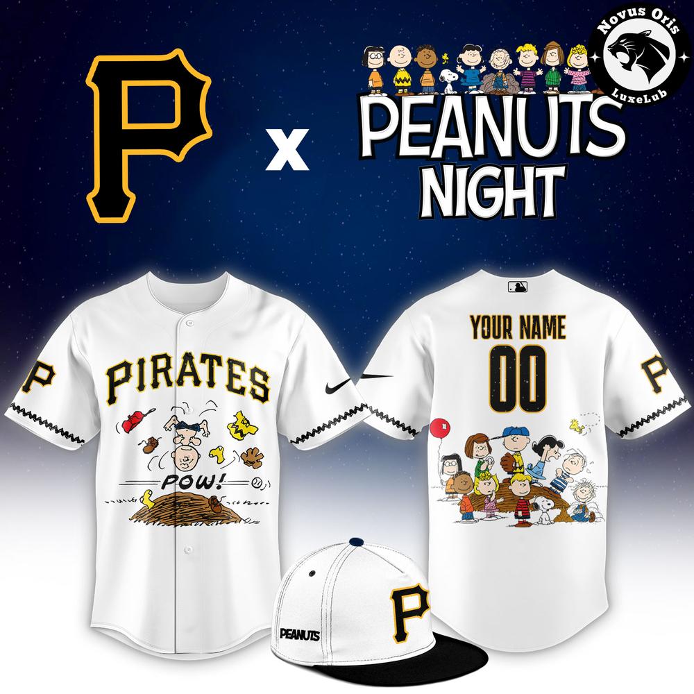 Pittsburgh Pirates x Peanuts Night Limited Edition Baseball Jersey