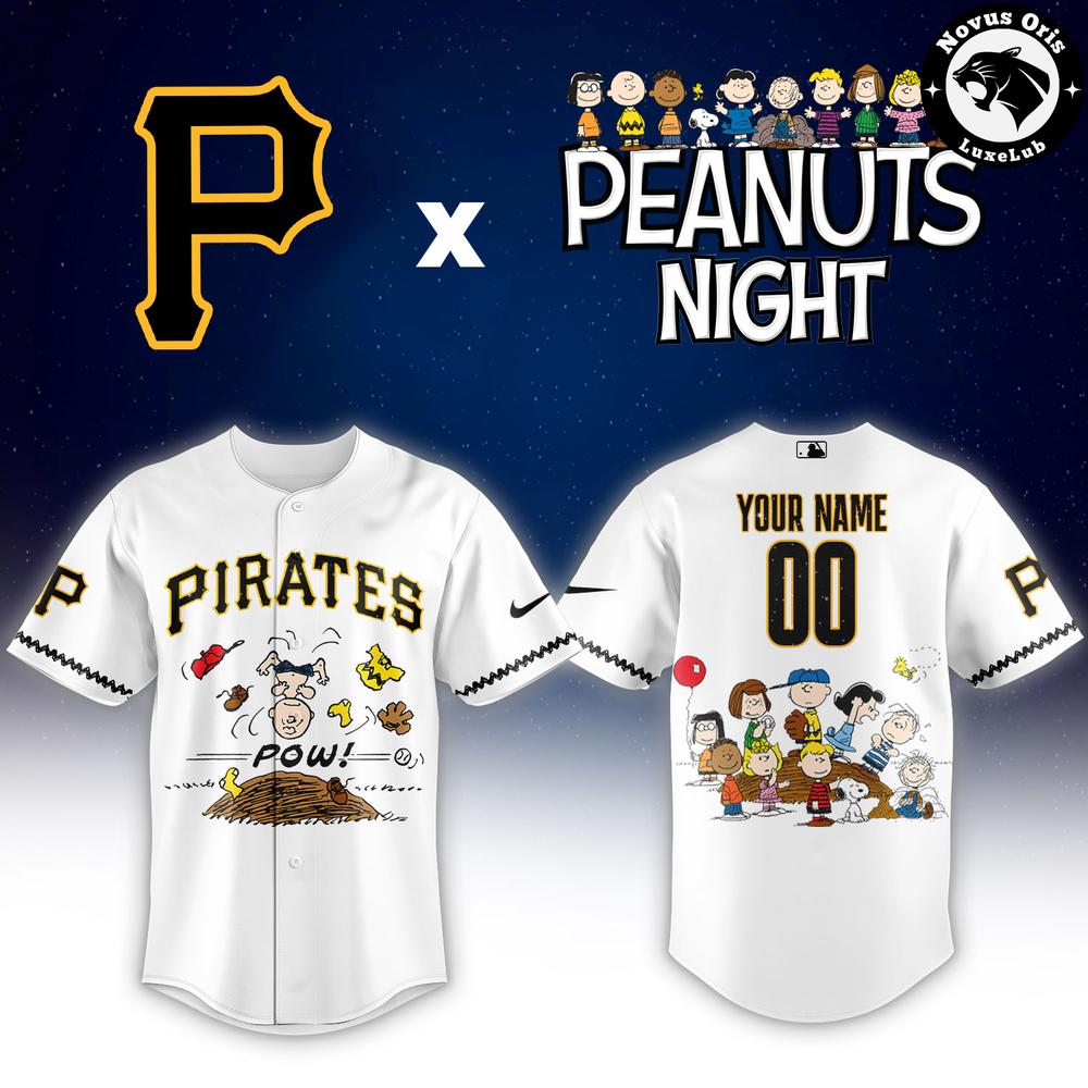 Pittsburgh Pirates x Peanuts Night Limited Edition Baseball Jersey
