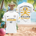 Pittsburgh SShirtlers Kenny Chesney No Shoes Nation Skull Shirt - Limotees LLC