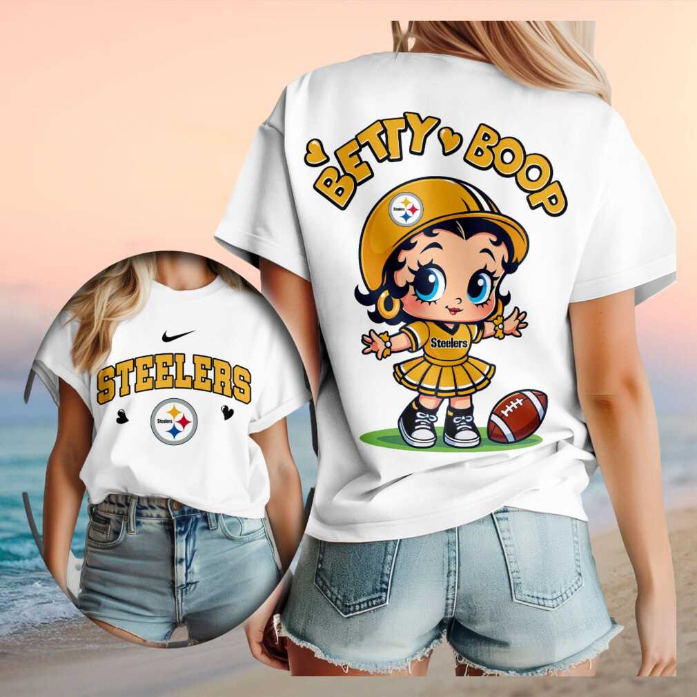 Pittsburgh Steelers Betty Boop Football Cheerleader Shirt