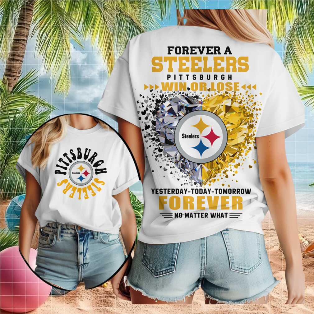 Pittsburgh Steelers Diamond Heart Win Or Lose Football T Shirt