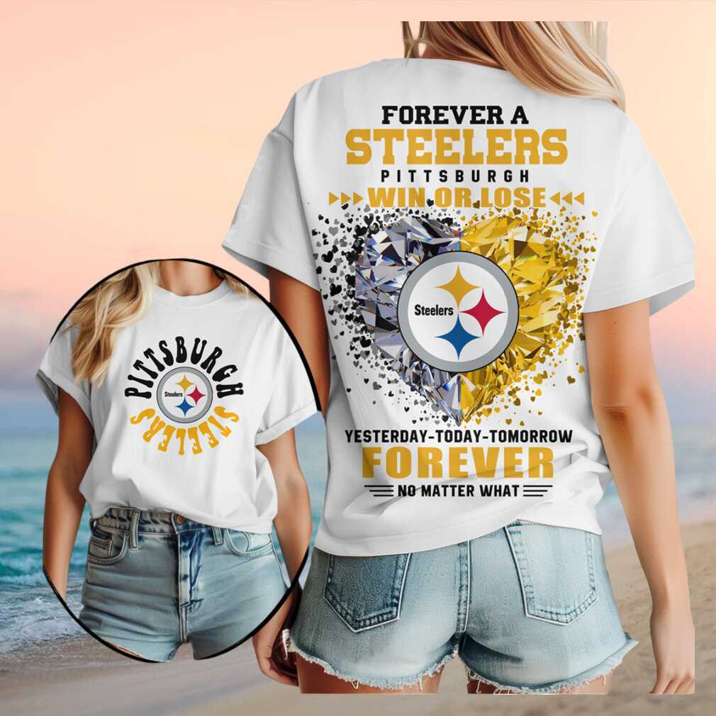 Pittsburgh Steelers Diamond Heart Win Or Lose Football T Shirt