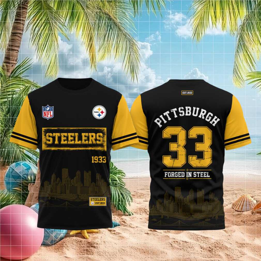 Pittsburgh Steelers Football Team Established 1933 Vintage Men Fans Shirt