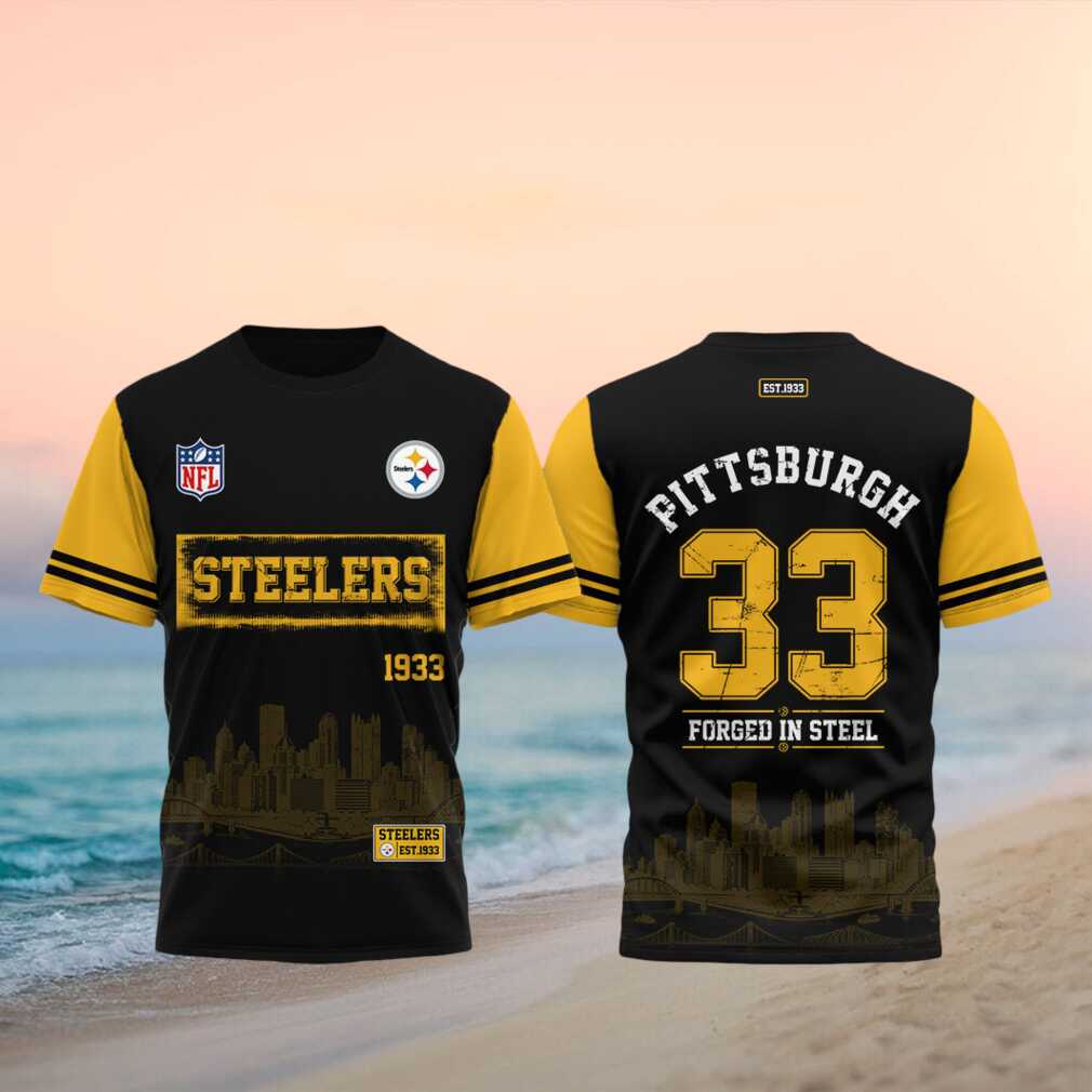 Pittsburgh Steelers Football Team Established 1933 Vintage Men Fans Shirt