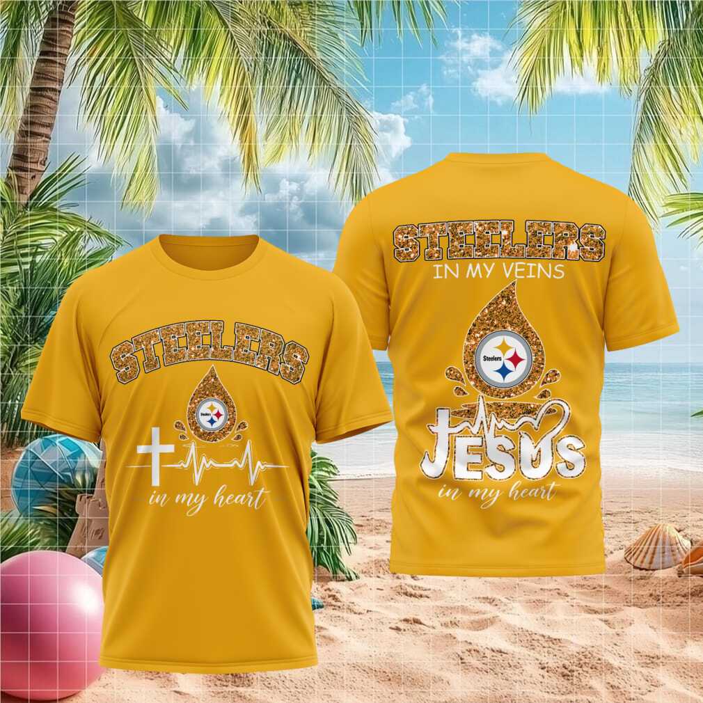Pittsburgh Steelers Jesus In My Heart Faith Shirt - Limotees LLC