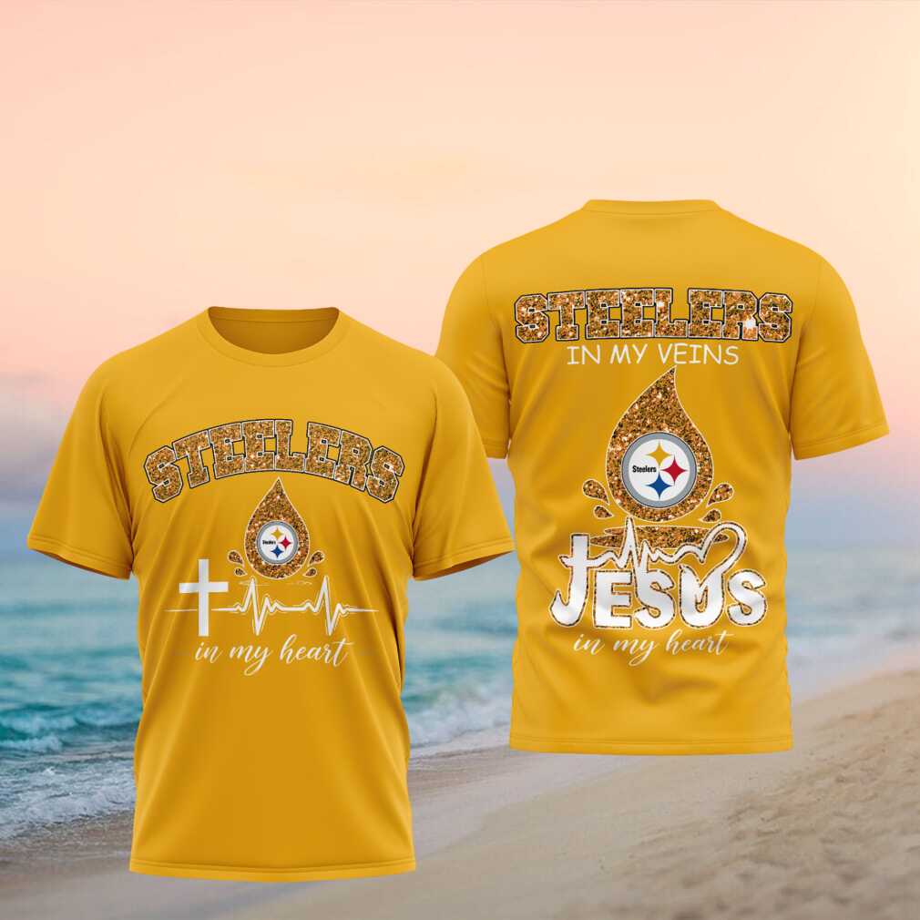 Pittsburgh Steelers Jesus In My Heart Faith Shirt - Limotees LLC