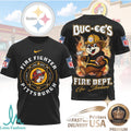 Pittsburgh Steelers Mascot Firefighter Graphic T Shirt - Limotees LLC