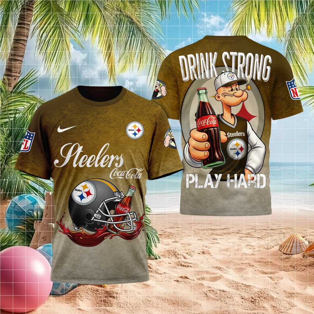 Pittsburgh Steelers Popeye Coca Cola Drink Strong Football Shirt