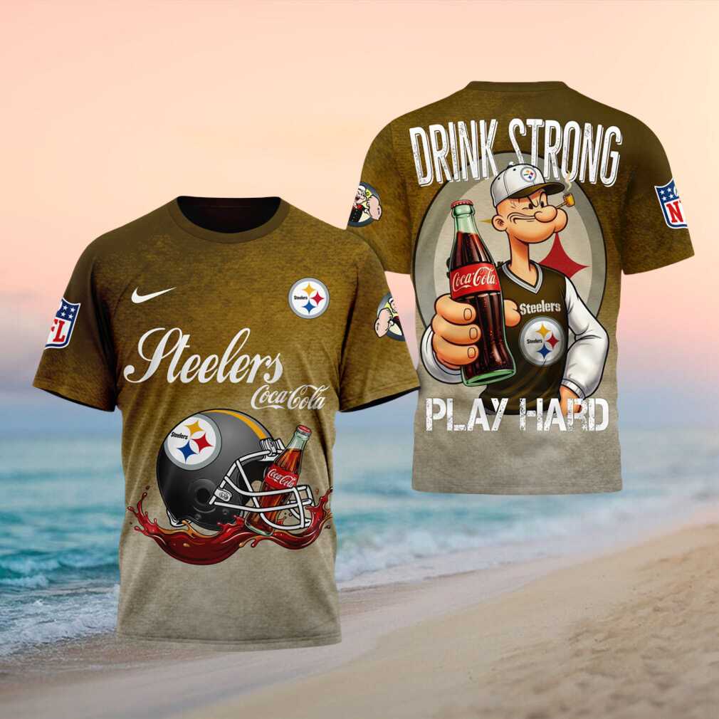 Pittsburgh Steelers Popeye Coca Cola Drink Strong Football Shirt