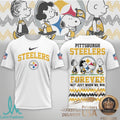 Pittsburgh Steelers Snoopy Peanuts Forever Fans T Shirt - Limotees LLC