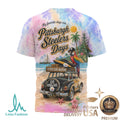 Pittsburgh Steelers Tropical Beach Palm Tree All Over Print T Shirt - Limotees LLC