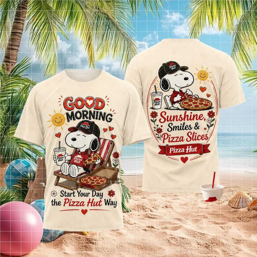 Pizza Hut Snoopy Good Morning Sunshine Pizza Shirt - Limotees LLC