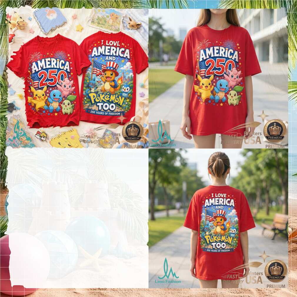Pokemon America 250 Pikachu Patriotic USA Celebration Shirt - Limotees LLC
