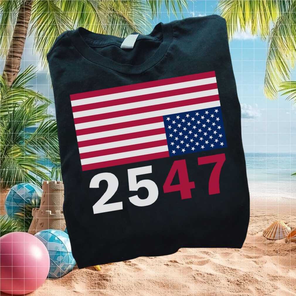 Political Distress 2547 Upside Down American Flag T Shirt