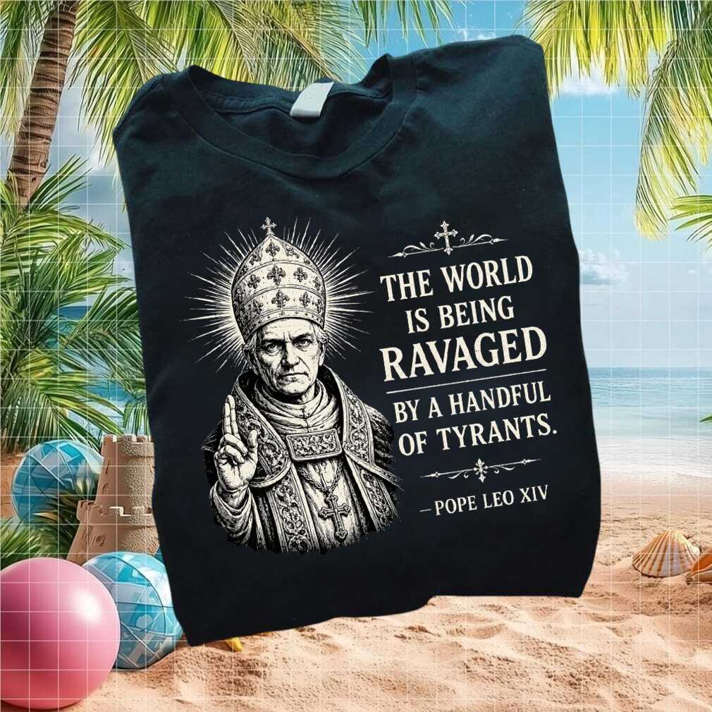 Pope Leo XIV Anti Tyranny Vintage Quote Catholic Graphic T Shirt - Limotees LLC