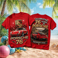 Porsche 76 Years Anniversary Celebration Vintage Style Car Enthusiast Men Women Shirt