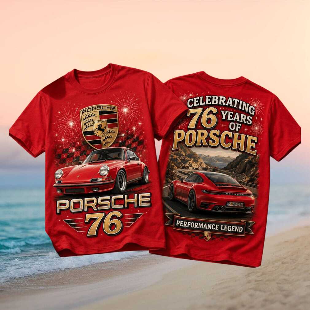 Porsche 76 Years Anniversary Celebration Vintage Style Car Enthusiast Men Women Shirt