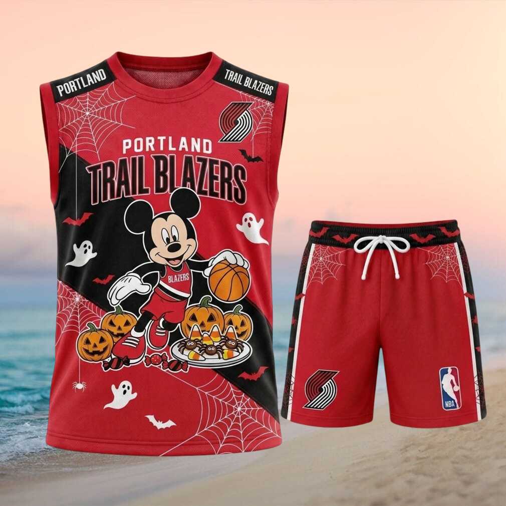 Portland Trail Blazers Mickey Halloween Shirt