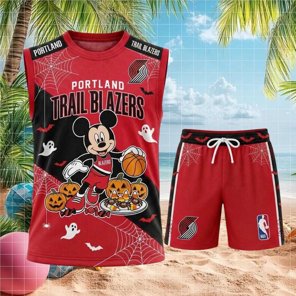 Portland Trail Blazers Mickey Halloween Shirt
