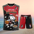 Portland Trail Blazers Snoopy Halloween Basketball Shirt