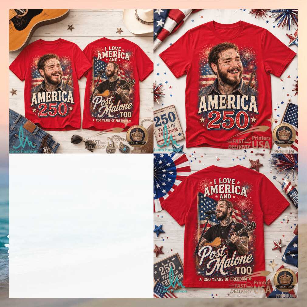 Post Malone America 250 Years of Freedom Vintage Style Unisex Shirt - Limotees LLC