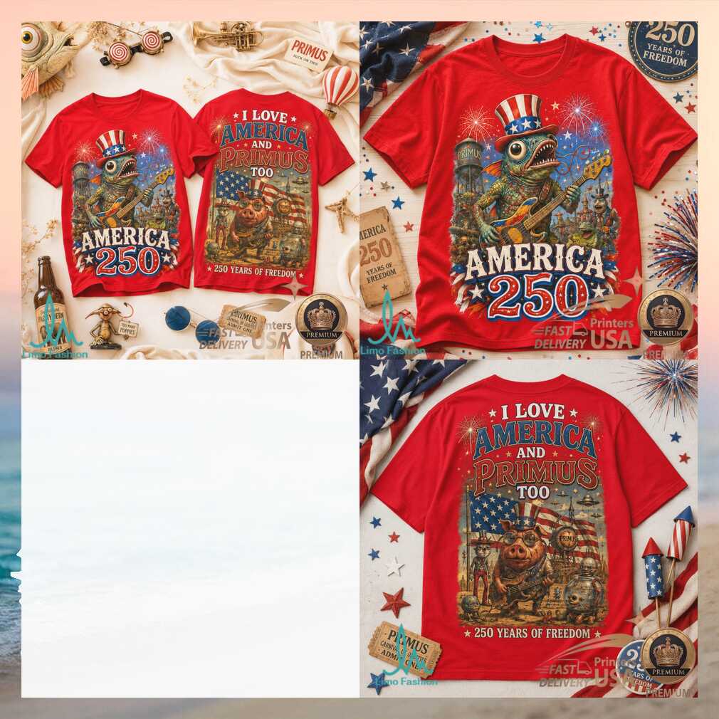 Primus America 250 Years Of Freedom Patriotic Fish Musician Shirt - Limotees LLC