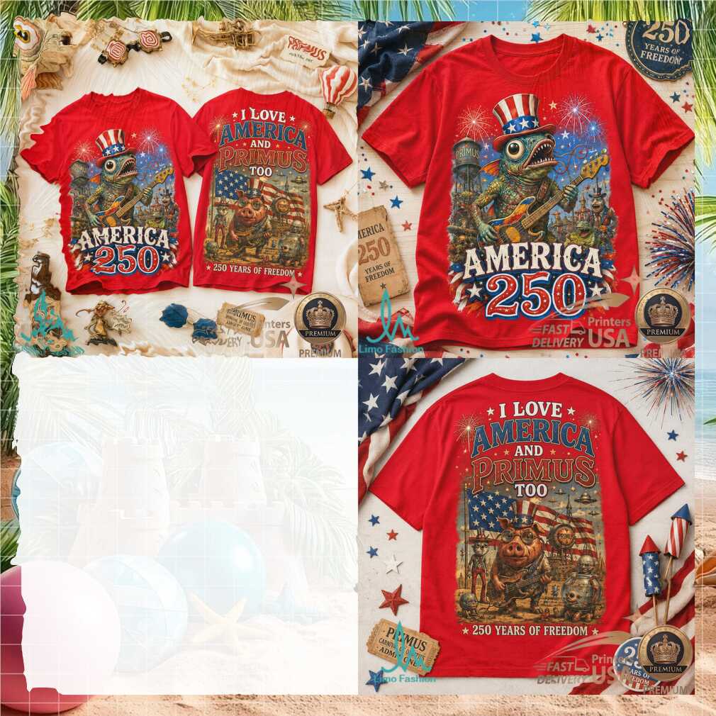 Primus America 250 Years Of Freedom Patriotic Fish Musician Shirt - Limotees LLC