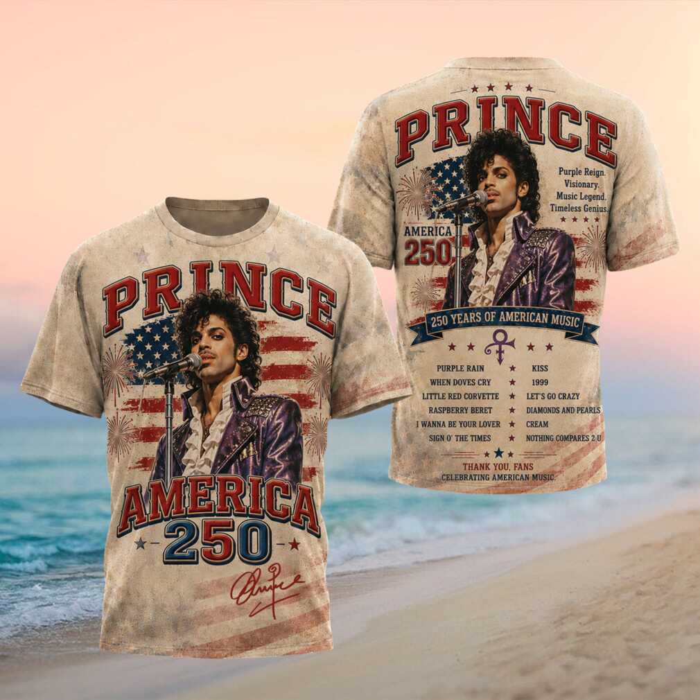 Prince America 250 Purple Reign Music Legend Graphic Shirt - Limotees LLC